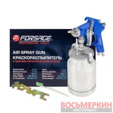 Краскораспылитель с нижним металлическим бачком 1000 мл сопло 1,8 мм F-S-770S Forsage