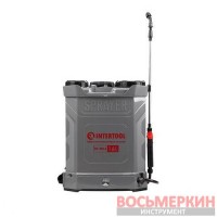 Опрыскиватель аккумуляторный ранцевый 16 л 3.1 л/мин батарея 12 В/8 Ач DT-9016 Intertool