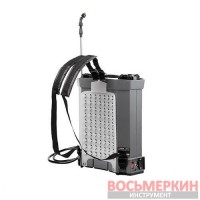 Опрыскиватель аккумуляторный ранцевый 16 л 3.1 л/мин батарея 12 В/8 Ач DT-9016 Intertool