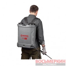 Опрыскиватель аккумуляторный ранцевый 16 л 3.1 л/мин батарея 12 В/8 Ач DT-9016 Intertool