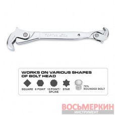 Ключ двусторонний универсальный самозажимной 8-32мм AEAX3A32 Toptul