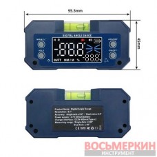 Цифровой многофункциональный измеритель уровня 4х90° 2 магнита PRO-5346 Protester