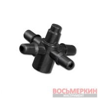Крестовина для эмиттеров и капельниц 5 мм DSK-5135L5 Bradas
