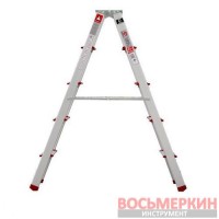 Стремянка алюминиевая двухсторонняя 5 ступеней высота 1100мм LT-1105 Intertool