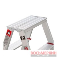 Стремянка алюминиевая двухсторонняя 5 ступеней высота 1100мм LT-1105 Intertool