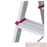 Стремянка алюминиевая двухсторонняя 5 ступеней высота 1100мм LT-1105 Intertool