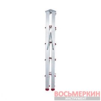 Стремянка алюминиевая двухсторонняя 5 ступеней высота 1100мм LT-1105 Intertool