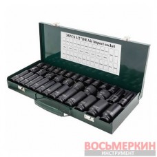 Набор головок ударных 1/2 35 предметов в кейсе F-4353-5MPB Forsage