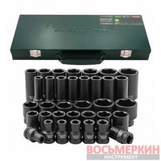 Набор головок ударных 1/2 35 предметов в кейсе F-4353-5MPB Forsage