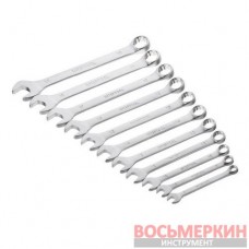 Набор ключей комбинированных 11 штук 7-19 мм Cr-V HT-1250 Intertool