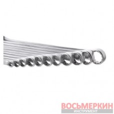 Набор ключей комбинированных 11 штук 7-19 мм Cr-V HT-1250 Intertool