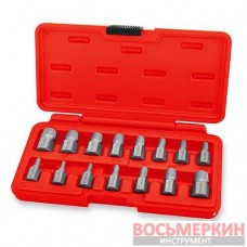 Набор экстракторов 15 единиц 3-14 мм 1/8-1/2 JGAI1503 Toptul