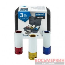 Набор головок глубоких ударных тонкостенных 1/2 3 предмета 6 гранные SCH-4035 Scheppach