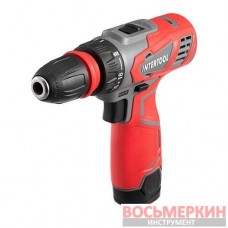 Дрель-шуруповерт аккумуляторная 12 В 30 Nm 0-350/0-1300 об/мин 0.8-10 мм литий-ион 1.5 Ач съемный патрон DT-0314 Intertool