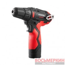 Дрель-шуруповерт аккумуляторная 12 В 30 Nm 0-350/0-1300 об/мин патрон 0,8-10 мм WT-0310 Intertool