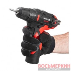 Дрель-шуруповерт аккумуляторная 12 В 30 Nm 0-350/0-1300 об/мин патрон 0,8-10 мм WT-0310 Intertool