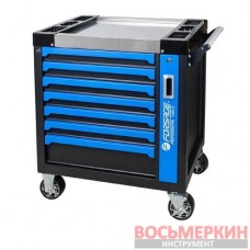 Тележка инструментальная 7-полочная с дополнительной боковой секцией F-55301 Forsage