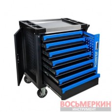 Тележка инструментальная 7-полочная с дополнительной боковой секцией F-55301 Forsage