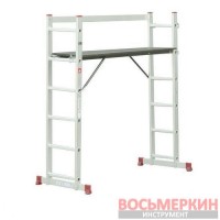 Лестница-платформа алюминиевая мультифункциональная LT-0027 Intertool