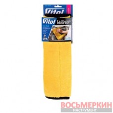 Полотенце для авто двухстороннее микрофибра для кузова и стекла 40х35 см VSC 4035 Vitol