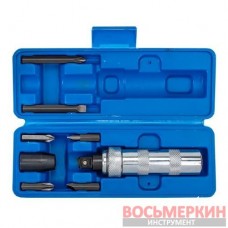 Отвертка ударная с набором бит 8 предметов F-5064D Forsage