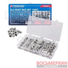 Заклёпки резьбовые алюминиевые 150шт M3-M10 F-36460 Forsage