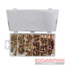 Заклёпки резьбовые стальные 150шт M3-M10 F-36481 Forsage