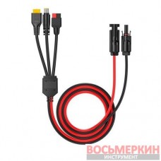Адаптер для подключения солнечных панелей кабель 14 Awg 0,65 м MC4-Anderson XT60 DC7909 AD-0003 Intertool