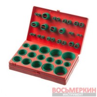 Комплект резиновых уплотнительных колец 419 единиц зеленые AT-5419 Intertool