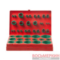 Комплект резиновых уплотнительных колец 419 единиц зеленые AT-5419 Intertool