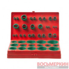 Комплект резиновых уплотнительных колец 419 единиц зеленые AT-5419 Intertool