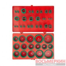 Комплект резиновых уплотнительных колец 419 единиц зеленые AT-5419 Intertool