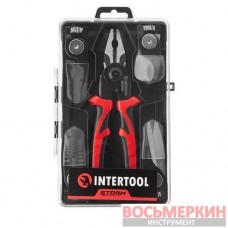 Плоскогубцы многофункциональные 5 в 1 сменные насадки кейс STORM NT-0115 Intertool