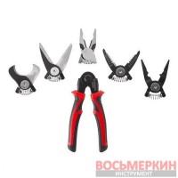Плоскогубцы многофункциональные 5 в 1 сменные насадки кейс STORM NT-0115 Intertool
