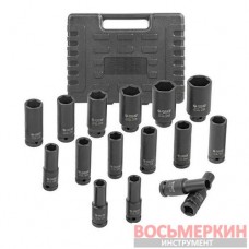 Набор головок ударных глубоких 16 предметов 1/2 10-32 мм F-4169-5MPB Forsage