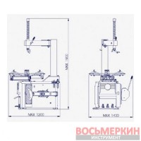 Полуавтоматический шиномонтажный станок 220В 22 дюйма LC 810 Bright