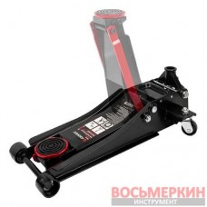 Домкрат 3т 75-510мм подкатной двухштоковый низкопрофильный с накладкой F-T830018(New)(27,90) Forsage