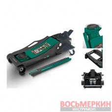 Домкрат 5т подкатной 96-595 мм с педалью RF-T815011L Rockforce