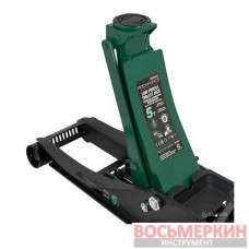 Домкрат 5т подкатной 96-595 мм с педалью RF-T815011L Rockforce