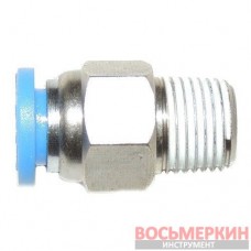 Пневмоштуцер под шланг d6 к LC810 FPC 6-01 Bright