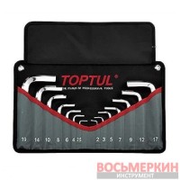 Набор Г-обр.шестигр. 2-19мм 14ед. в чехле GPAQ1401 Toptul