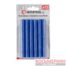 Комплект голубых клеевых стержней 11.2 мм х 100 мм 12 штук RT-1052 Intertool