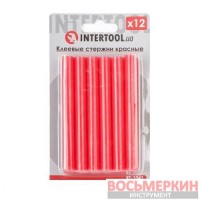 Комплект красных клеевых стержней 11.2 мм х 100 мм 12 штук RT-1041 Intertool