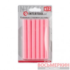 Комплект розовых клеевых стержней 11.2 мм х 100 мм 12 штук RT-1045 Intertool