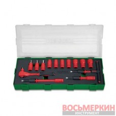 Набор инструмента электроизолированного VDE 1/4 14 штук GZA1447 Toptul
