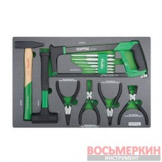 Набор инструмента комбинированный 13 штук в ложементе GED1322 Toptul