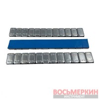 Груз самоклеящийся низкий 12 х 5 г металл голубая лента