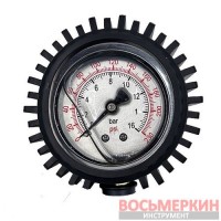 Пистолет для накачки шин с глицериновым манометром DP-102