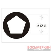 Головка пятигранная 14мм 1527 JTC