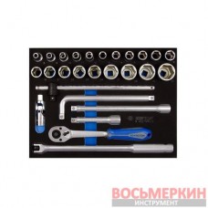 Набор торцевых головок 1/2 27 предметов EVA ложемент 9-4527MRV02 KingTony
